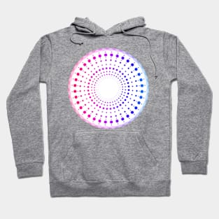 Geometric Pink/Blue Spiral Hoodie